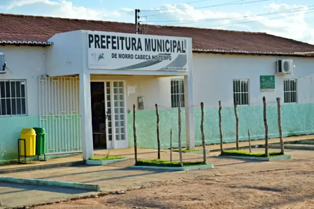 Prefeitura de Morro Cabeça no Tempo-PI (Foto: Portal Ponto X)